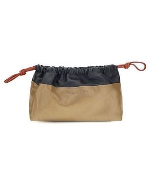 Pierre Hardy Beige Calf Leather Bos Taurus Clutch Bag - Multicolour