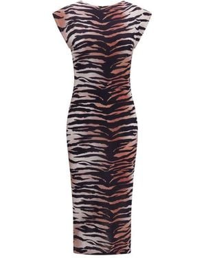 Pinko Dress Tiger Print - Purple