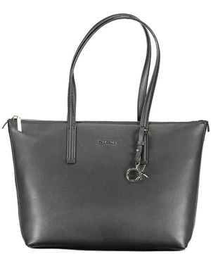 Calvin Klein Polyester Handbag - Black