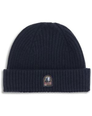 Parajumpers Ribbed Beanie Hat - Blue