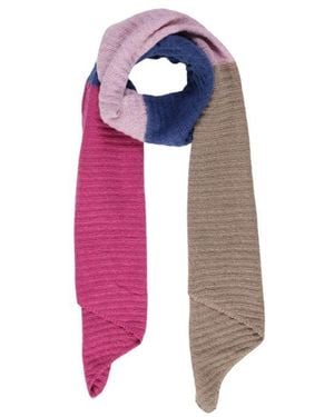 Pieces Blue Recycled Polyester Scarf - Pink