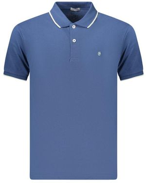 COVERI MOVING Blue Cotton Men's Polo Shirt