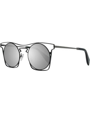 Yohji Yamamoto Blue Unisex Sunglasses - Black