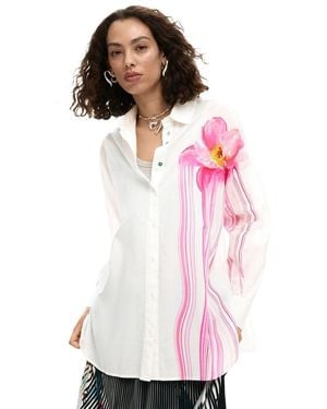 Desigual Cotton Blouse - Pink