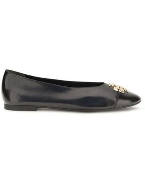 Tory Burch Black Goatskin Ballet Flats
