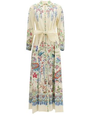Etro Long Shirt Dress - White