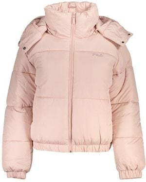 Fila Pink Polyester Jackets & Coat