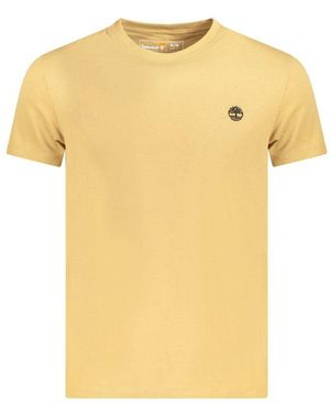Timberland Beige Cotton Men T - Yellow