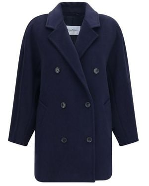 Max Mara Blue Wool Oves Aries Full