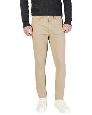 Borghese Beige Cotton Skinny Pants - Natural