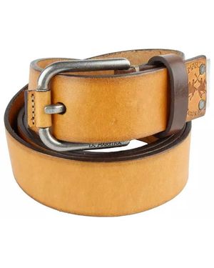 La Martina Yellow Vera Leather Belt - Metallic