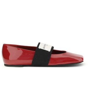 Givenchy Multicolour Leather Ballet Flats - Red