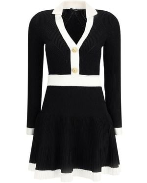 Balmain Knit Mini Dress - Black