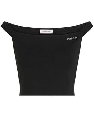 Calvin Klein Black Viscose Tops & T