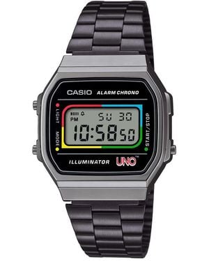 G-Shock Stainless Steel Digital Watch - Black