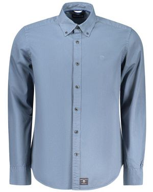 North Sails Blue Cotton Men Shirt