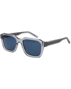 Tommy Hilfiger Grey Acetate Sunglasses - Blue