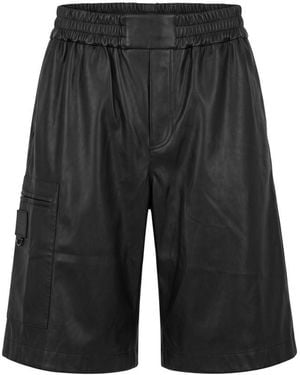 Trussardi Black Polyester Men Shorts