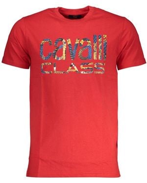 Roberto Cavalli Cotton T-Shirt - Red