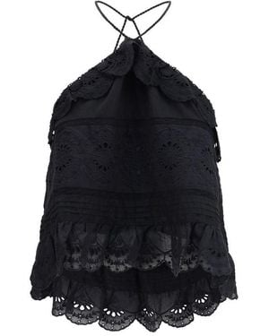 Isabel Marant Black Polyester Blouse - Blue