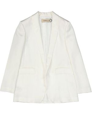 Blanca Vita Satin Effect Jacket - White