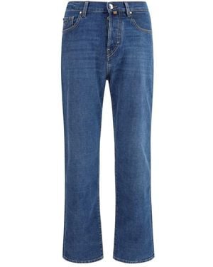 Jacob Cohen Blue Cotton Straight