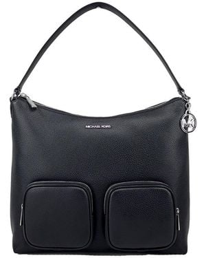 Michael Kors Merritt Large Cargo Shoulder Bag - Black