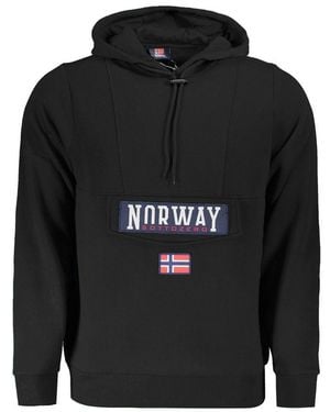 Norway 1963 Cotton Hooded Sweatshirt - Black