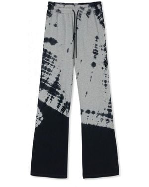 MSGM Gray Cotton Casual Pants