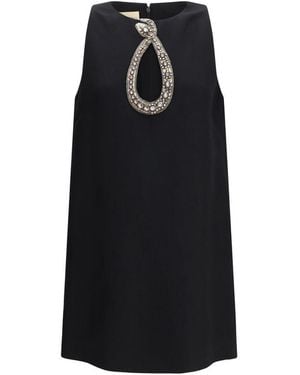 Valentino Black Wool Oves Aries Cocktail Dress