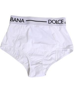 Dolce & Gabbana Nylon Logo Waistband Panty Underwear 25+Pa Clothing - Blue