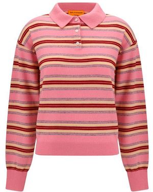 Guest In Residence Multicolour Kaschgora Sweatshirt - Red