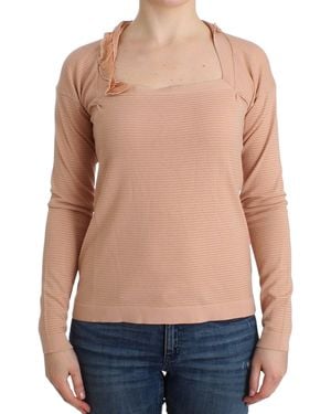 Ermanno Scervino Chic Striped Wool Blend Sweater - Blue