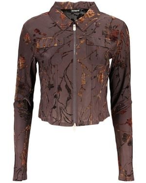 Desigual Brown Polyester 's Sweater