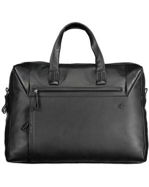 Piquadro Leather Briefcase - Black