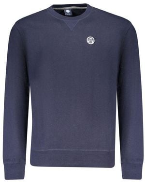North Sails Blue Cotton Men's Sweatshirt