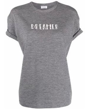 Brunello Cucinelli Dreamer Jersey T - Gray