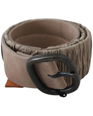 Gianfranco Ferré Gf Ferre Solid Leather Waist Metal Buckle Belt - Brown