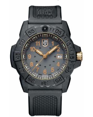 Luminox Black Rubber Sport Watch - Gray