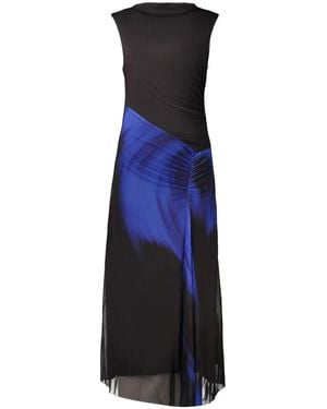 Desigual Black Polyester 's Dress - Blue