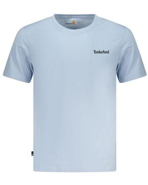 Timberland Azzurro Cotton Mens T - Blue