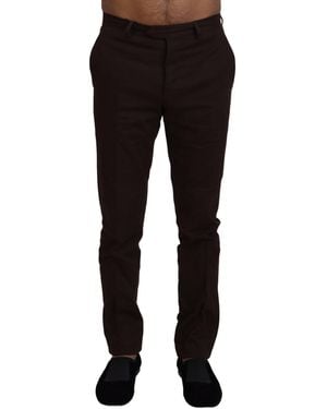 Bencivenga Elegant Cotton Blend Pants - Black