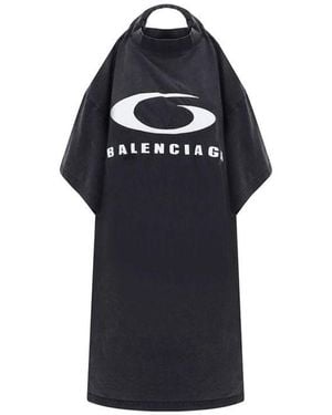 Balenciaga Icon Print T - Blue