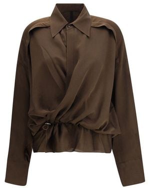 Petar Petrov Peplum Blouse - Brown
