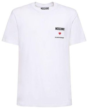 Moschino Love We Trust T-Shirt - White