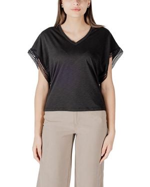Ichi Cotton T-Shirt - Black
