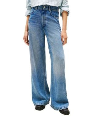 Tommy Hilfiger Blue Lyocell Bootcut Jeans