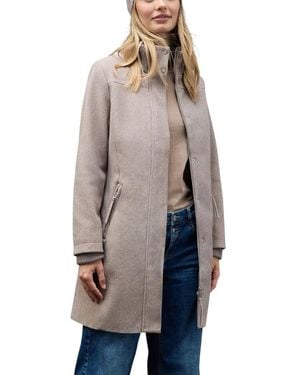 Street One Grey Polyester Coat - Natural