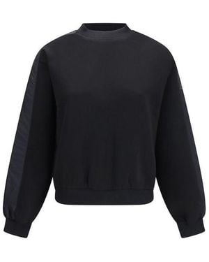 Moose Knuckles Black Cotton Sweatshirt - Blue