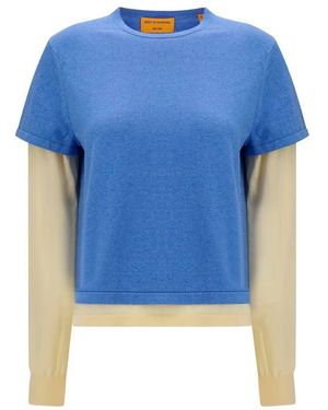 Guest In Residence Blue Cotton Sweatshirt